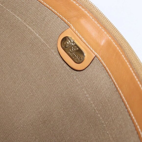 GUCCI Micro GG Supreme Web Sherry Line Bag PVC Beige - Picture 12 of 16